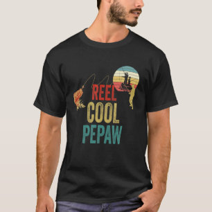 Mens Vintage Reel Cool Pepaw Funny Fathers Day T-Shirt