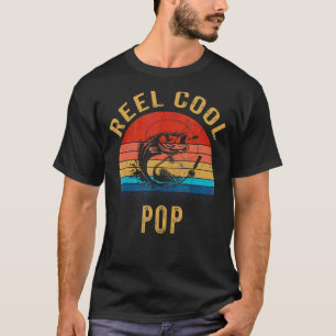 Mens Vintage Reel Cool Pop  Fathers Day T-Shirt