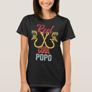 Mens Vintage Reel Cool Popo Fathers Day 1 T-Shirt