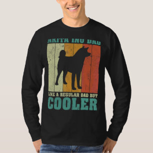 Mens Vintage Retro Akita Inu Dad Like A Regular Da T-Shirt