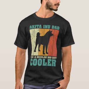 Mens Vintage Retro Akita Inu Dad Like A Regular Da T-Shirt
