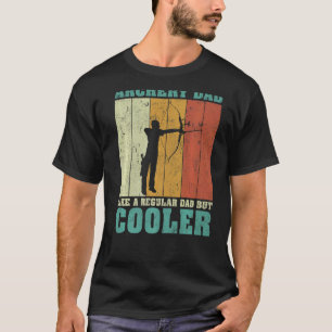 Mens Vintage Retro Archery Dad Like A Regular Dad  T-Shirt