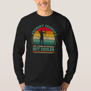 Mens  Vintage Retro Archery Grandpa Father's Day T-Shirt