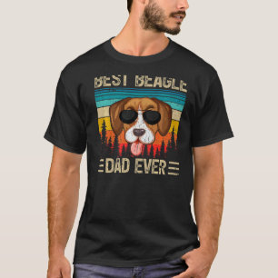 Mens Vintage Retro Best Beagle Dad Ever Father's T-Shirt