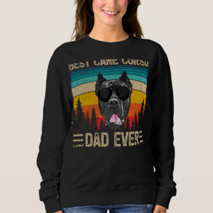 Mens  Vintage Retro Best Cane Corso Dad Ever Fathe Sweatshirt
