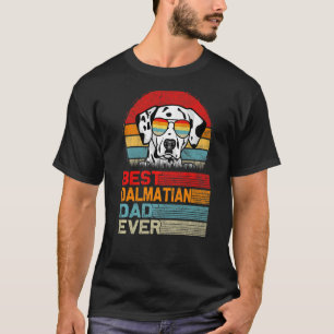 Mens Vintage Retro Best Dalmatian Dad Ever Fathers T-Shirt