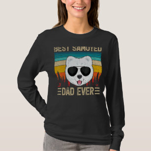 Mens  Vintage Retro Best Samoyed Dad Ever Father's T-Shirt