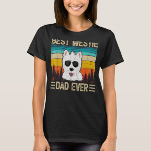 Mens Vintage Retro Best Westie Dad Ever Father's T-Shirt