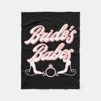 Mens Vintage Retro Brides Babes Bachelorette Party Fleece Blanket