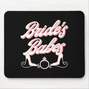 Mens Vintage Retro Brides Babes Bachelorette Party Mouse Pad
