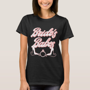 Mens vintage retro bride's babes bachelorette T-Shirt
