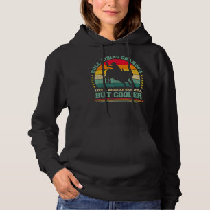 Mens Vintage Retro Bull Riding Grandpa Father's D Hoodie
