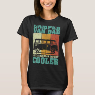 Mens Vintage Retro Camper Van Dad Like A Regular D T-Shirt