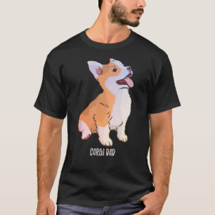 Mens Vintage Retro Corgi Dog Dad Dadfathers Day T-Shirt