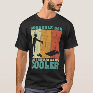 Mens Vintage Retro Cornhole Dad Like A Regular Dad T-Shirt