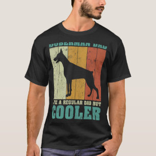 Mens Vintage Retro Doberman Dad Like A Regular Dad T-Shirt