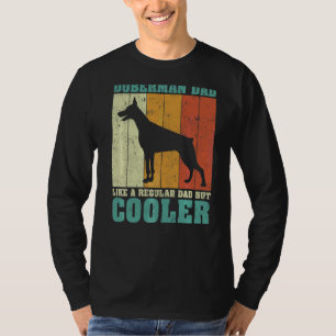 Mens Vintage Retro Doberman Dad Like A Regular Dad T-Shirt