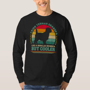 Mens Vintage Retro Dog Cairn Terrier Grandpa Fath T-Shirt