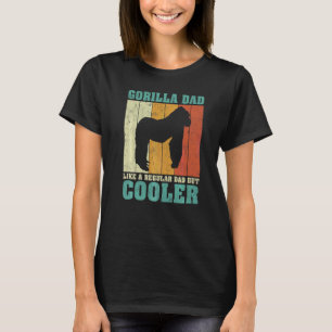 Mens Vintage Retro Gorilla Dad Like A Regular Dad  T-Shirt