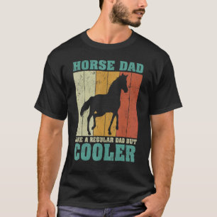 Mens Vintage Retro Horse Dad Like A Regular Dad Fa T-Shirt