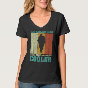Mens Vintage Retro Ice Cream Dad Like A Regular Da T-Shirt