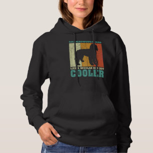 Mens Vintage Retro Labradoodle Dad Like A Regular  Hoodie