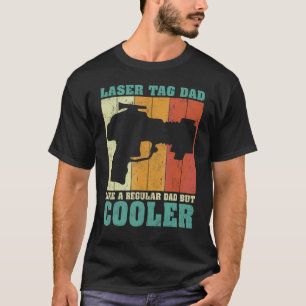 Mens Vintage Retro Laser Tag Dad Like A Regular Da T-Shirt