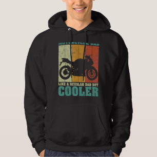 Mens Vintage Retro Motorcycle Dad Like A Regular D Hoodie