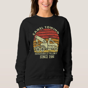 Mens Vintage Retro Professionally Camel Towing Tow Sweatshirt