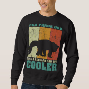 Mens Vintage Retro Red Panda Dad Like A Regular Da Sweatshirt