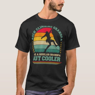 Mens Vintage Retro Rock Climbing Grandpa Father's T-Shirt
