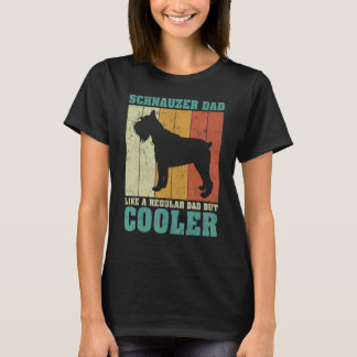 Mens Vintage Retro Schnauzer Dad Like A Regular Da T-Shirt