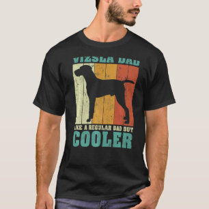 Mens Vintage Retro Vizsla Dad Like A Regular Dad F T-Shirt
