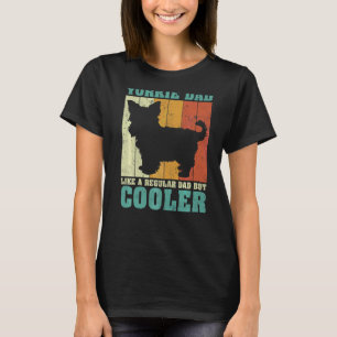 Mens Vintage Retro Yorkie Dad Like A Regular Dad F T-Shirt