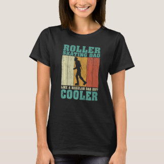 Mens Vintage Roller Skating Dad Like A Regular Dad T-Shirt