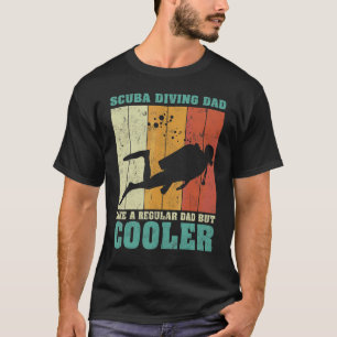 Mens Vintage Scuba Diving Dad Like A Regular Dad F T-Shirt