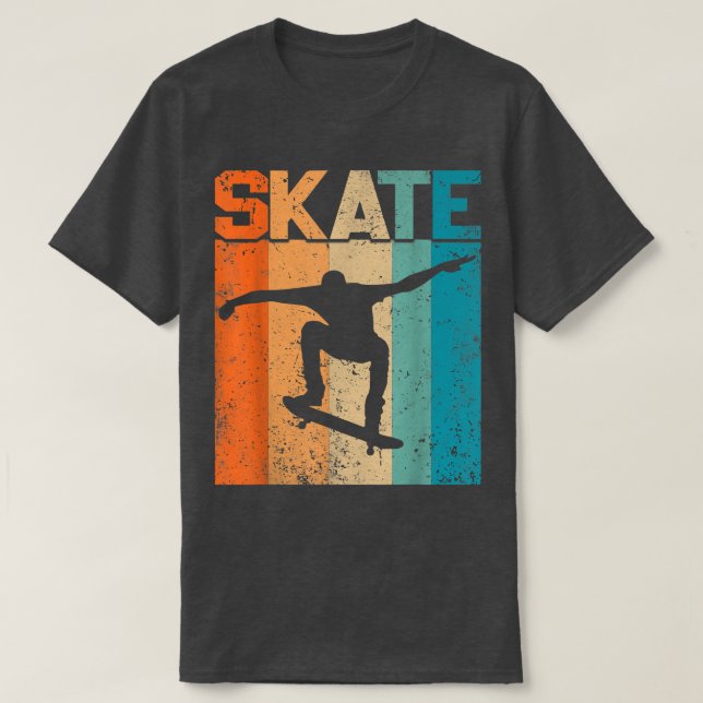 Mens Vintage Skateboarder Skate Skater Skateboardi T-Shirt (Design Front)