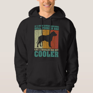 Mens Vintage Staffordshire Bull Terrier Dad Like A Hoodie