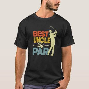 Mens Vintage Style Best Uncle By Par Golf Lover Fu T-Shirt
