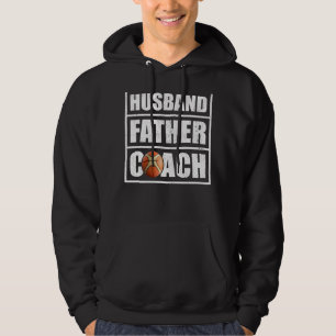 Mens Vintage Style Husband Father Netball Coach Fa Hoodie