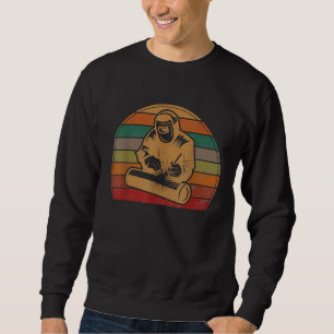 Mens Vintage Sunset Welder Welding Costume Weld Wo Sweatshirt