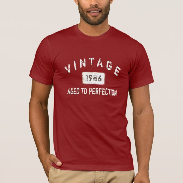 Men's Vintage T-shirt (Red) (Front)