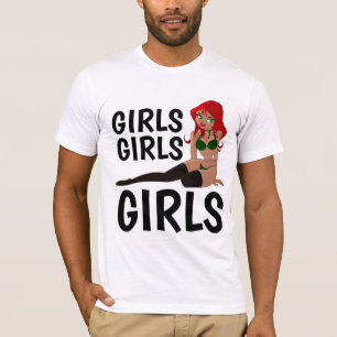Men's Vintage T-shirts, GIRLS GIRLS GIRLS T-Shirt