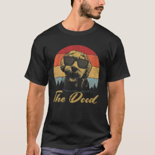 Mens Vintage The Dood Dog Lover, Goldendoodle Dad T-Shirt