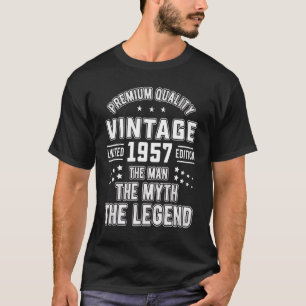Mens Vintage The Man Myth Legend 1957 65th Birthda T-Shirt