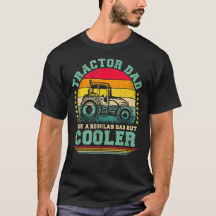 Mens Vintage Tractor Dad Like A Regular Dad Tracto T-Shirt