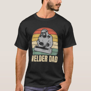 Mens Vintage Welder Dad Gift Fun Welding Father Co T-Shirt