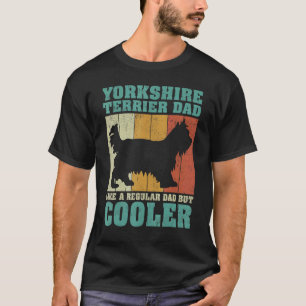 Mens Vintage Yorkshire Terrier Dad Like A Regular  T-Shirt