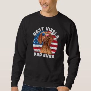 Mens Vizsla Dad For Men Hungarian Vizsla American  Sweatshirt