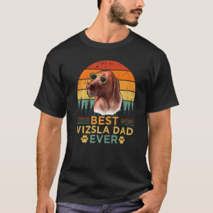 Mens Vizsla Dog Vintage Best Vizsla Dad Father's T-Shirt